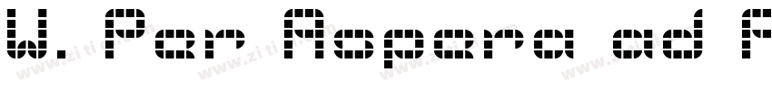 W. Per Aspera ad Astra字体转换